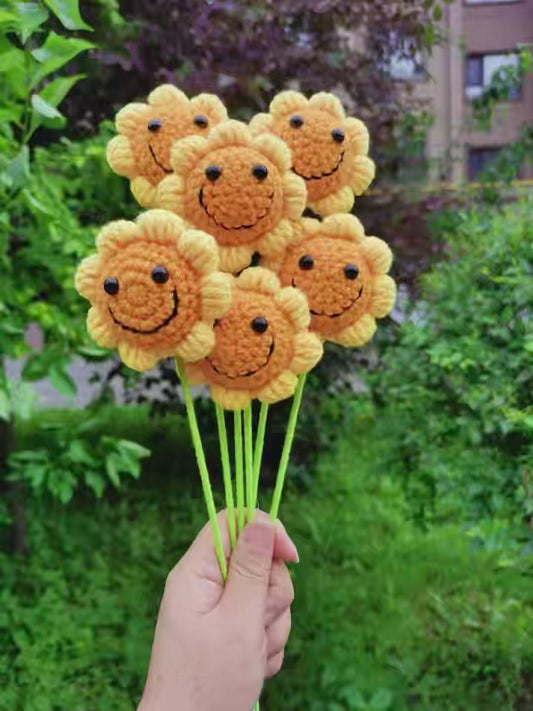 手工钩织花束
